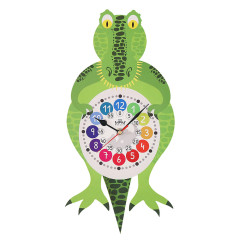 Detské kyvadlové hodiny MPM Fernse krokodíl 4468.C, 55cm